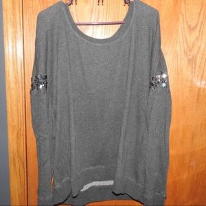 TORRID SZ 4 CREW NECK SWEATER W/ JEWEL DETAIL